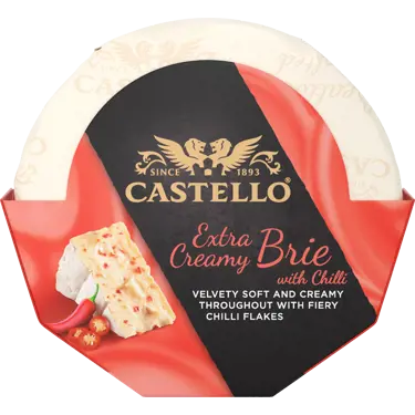 Castello extra creamy brie with chili 180g