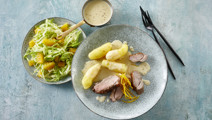 Berberiandebryst med appelsinsauce