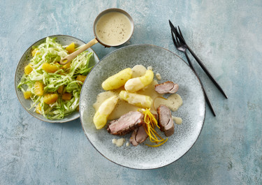 Berberiandebryst med appelsinsauce