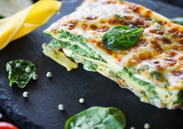Spinazie en ricotta lasagne