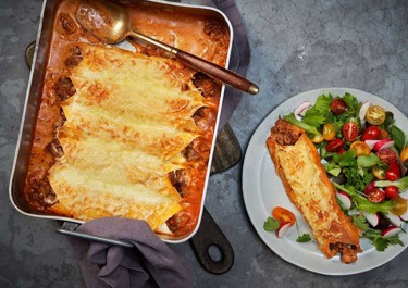 Juustoinen tortillavuoka