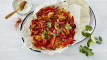 Kyllingefajitas i airfryer