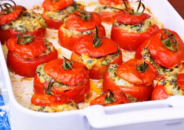 Bakade tomater i olivsås