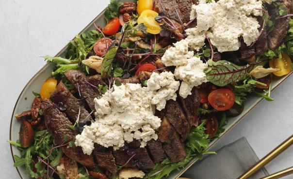 Steakhouse Salad with Cracked Pepper Whipped Dip