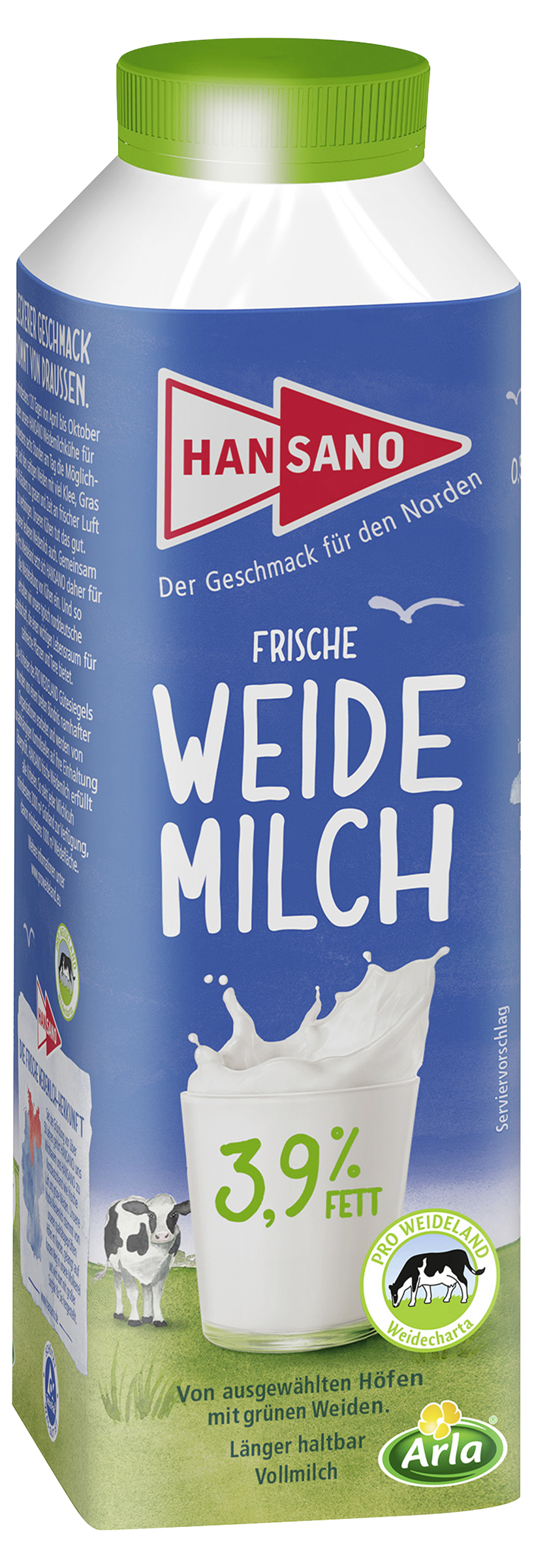 Hansano Weidemilch 3,9 %