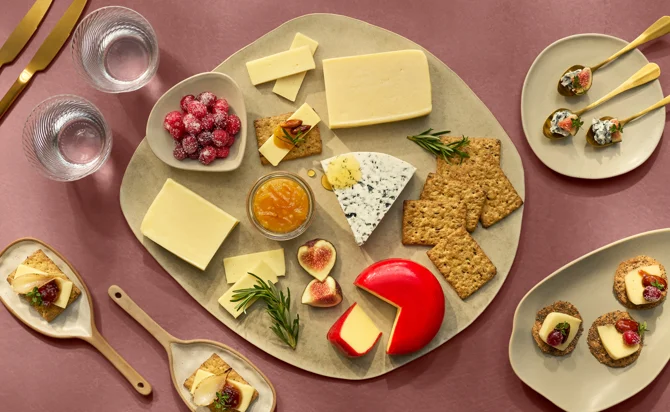 Christmas cheese board