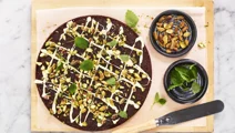 Glutenfri kladdkaka med ingefära och vit choklad