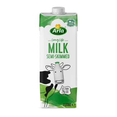 Arla Long Life Semi Skimmed Milk 1L