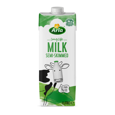 Arla Long Life Semi Skimmed Milk 1L