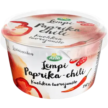 Arla Lempi tuorejuusto Paprika & chili kuohkea 150g