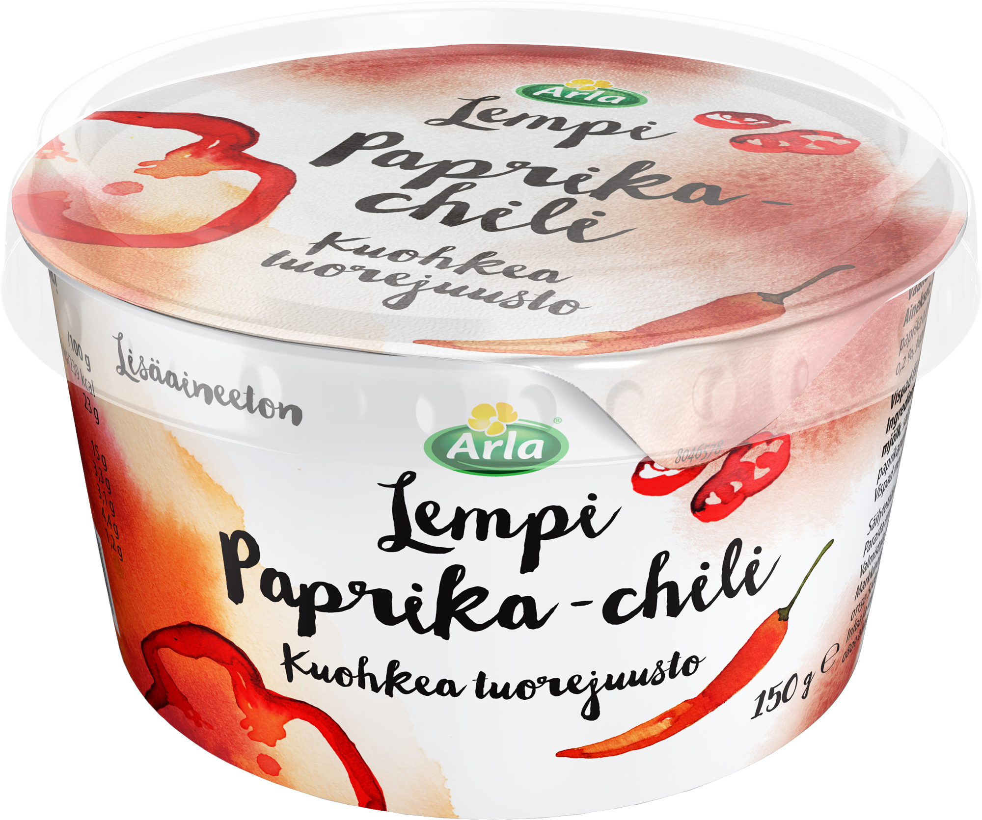 Arla Lempi tuorejuusto paprika & chili kuohkea 150g