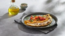 Omelet met champignons en kaas