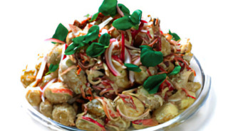 Ljummen potatissallad med pesto