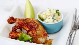 Mimosasallad med melon