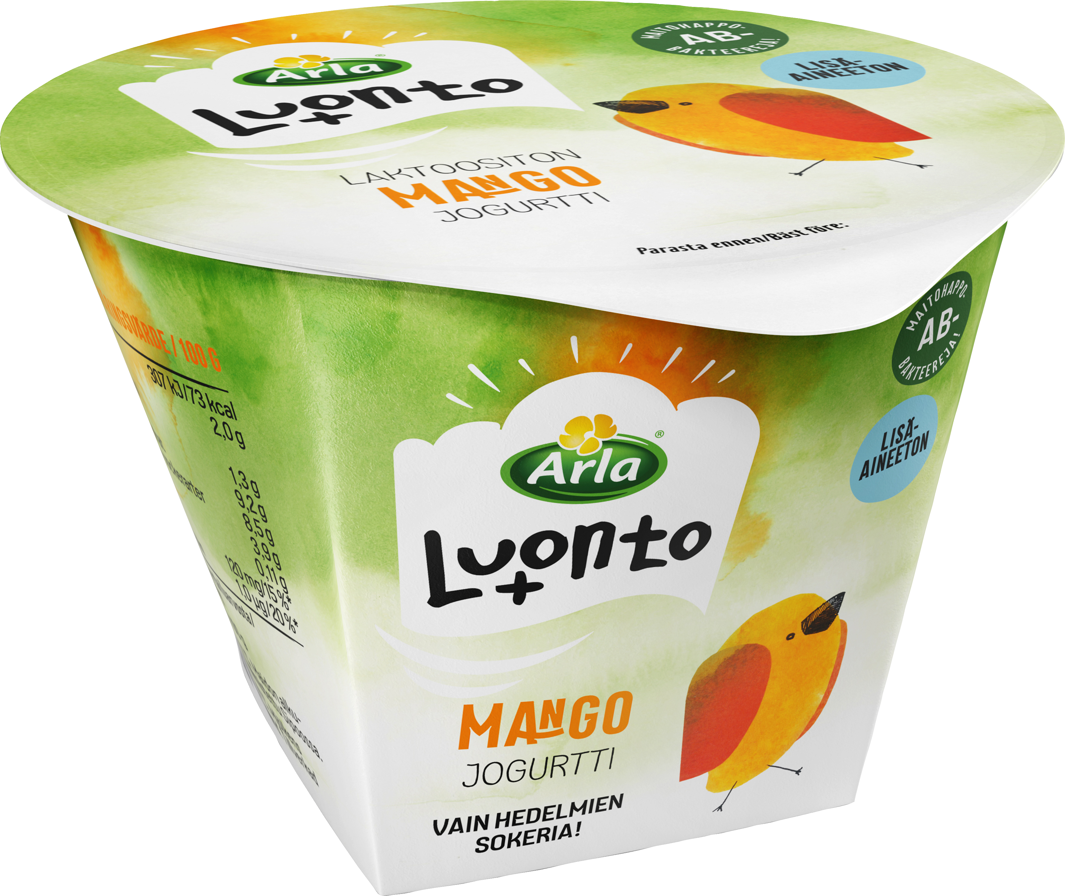 Arla Luonto+ AB mangojogurtti 175g laktoositon