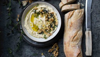 Hummus juustolla