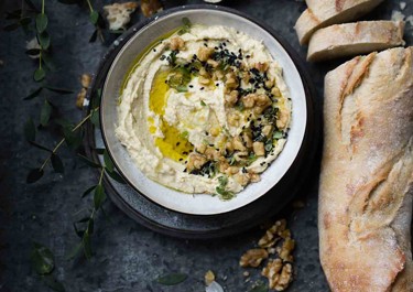 Hummus juustolla