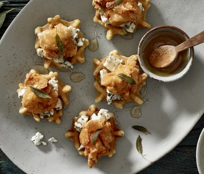 Mini Chicken and Waffle Bites