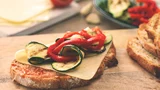 Havarti, Tomato and Grilled Vegetable Bruschetta