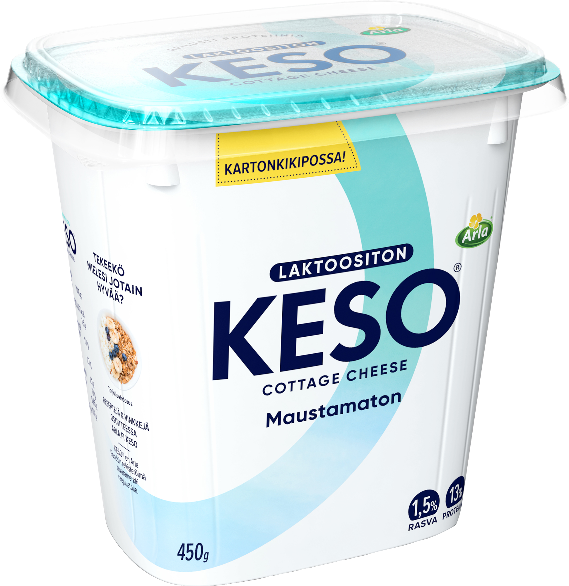 Arla Keso raejuusto 1,5% 450g laktoositon