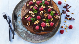 Banankage med skyr og chiafrø