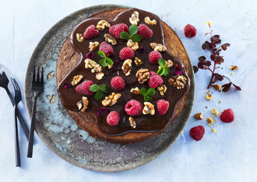 Banankage med skyr og chiafrø