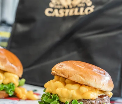 Havarti Mac’N Cheese Burger