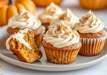 Cupcakes de calabaza y Arla Queso de untar Light