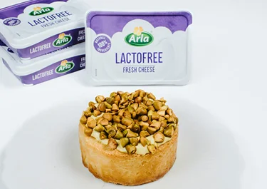 Cheescookie rellena de salsa de Arla Queso de untar Lactofree