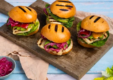 Hamburger met grillkaas