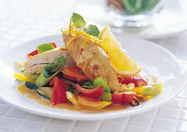 Apelsinkyckling med chili
