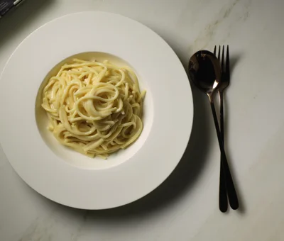 BAKT SPAGETTI MED CASTELLO CREAMY WHITE