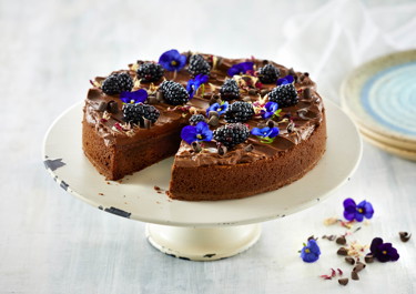 Chokoladekage med ganache