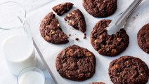 Triple chocolate cookies
