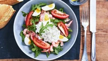 Räksallad med ägg