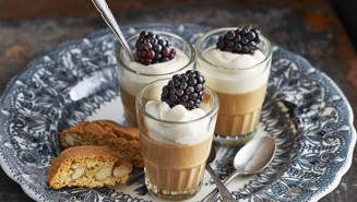 Kaffe-panna cotta