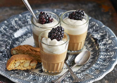Kaffe-panna cotta