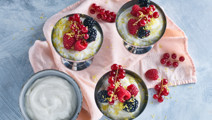 Snabb citronyoghurtglass