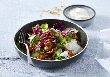 Banh Mi salat med yoghurtdressing