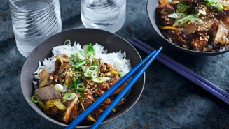 Asiatische Rindfleisch-Pfanne