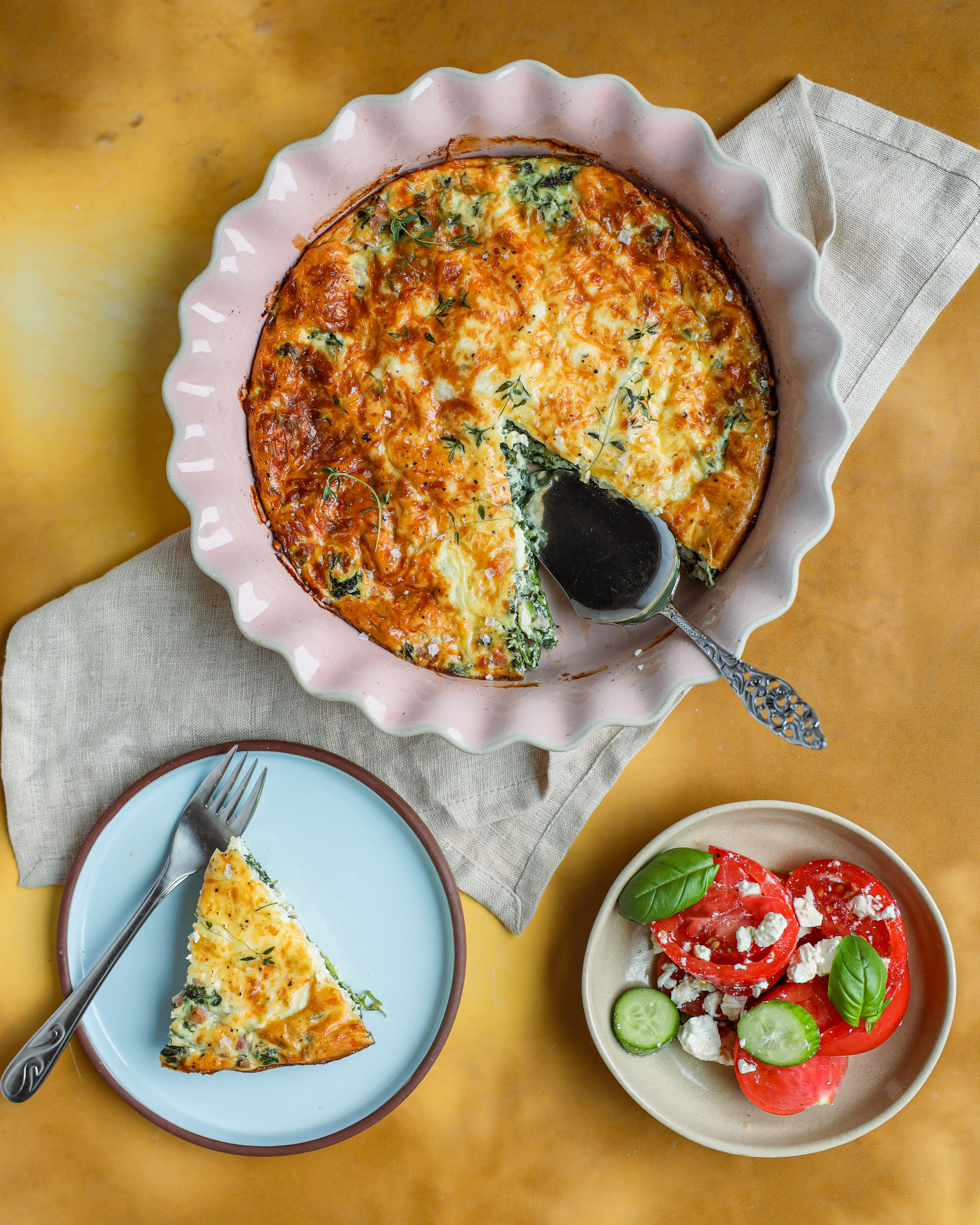 Crustless quiche 