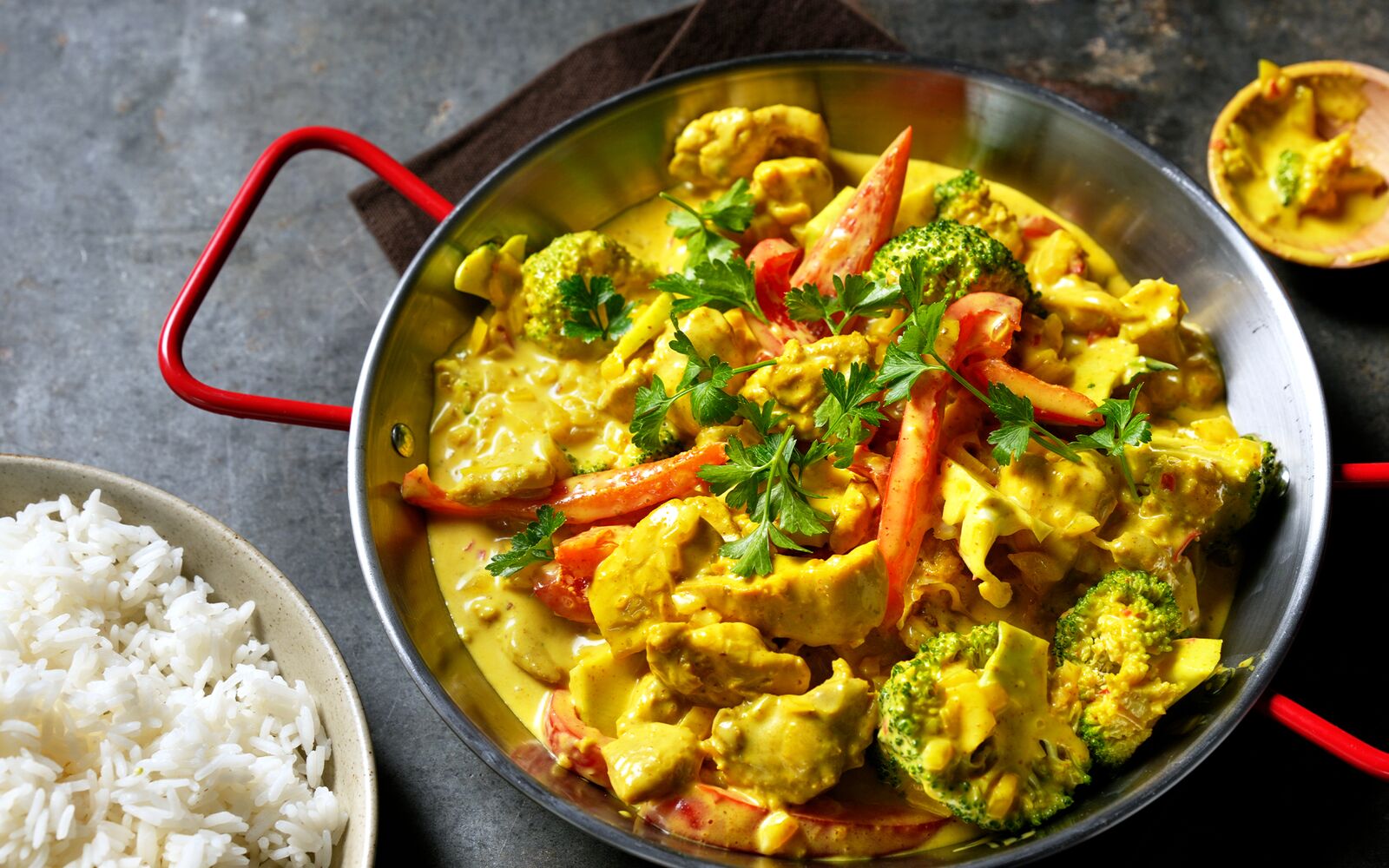 Kycklingcurry med ris