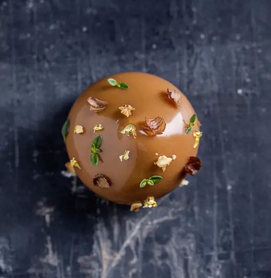 Glaze med hasselpraliné