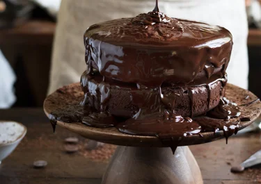 Chocolate Fudge Cake with Sprinkles