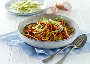 Pasta med cremet tomatsauce