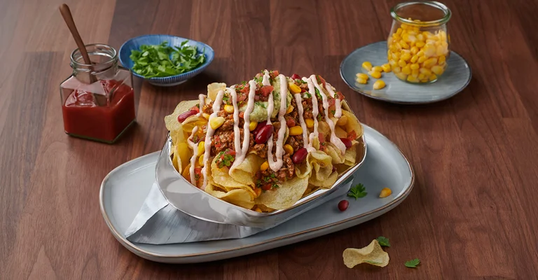 شيبس مع اللحم على الطريقة المكسيكية (تريند الشيبس)