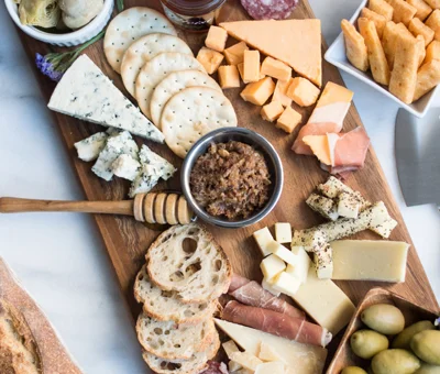 Spring cheese board