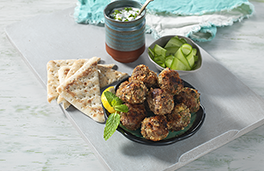 كرات لحم الغنم مع جبنة فيتا