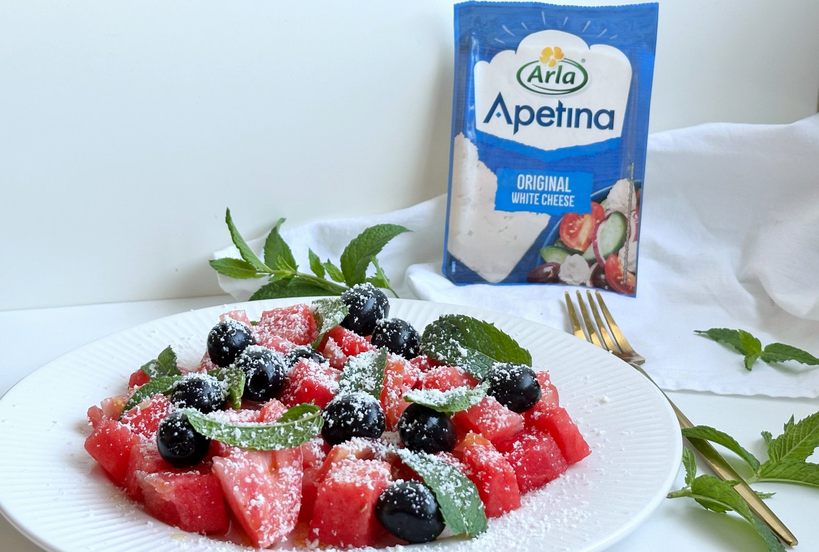 Ensalada nieve con queso Arla Apetina