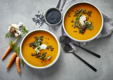 Gulerodssuppe med ingefær